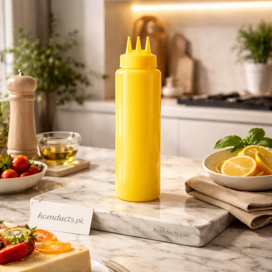 3-Nozzle Multi-Line Squeeze Sauce Bottle – 1PC Kitchen Dispensing Bottle