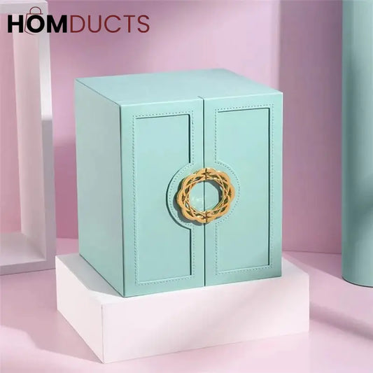 Multilayer Leather Drawer Jewelery Organiser