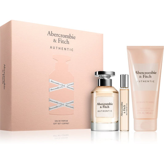 ABERCROMIE & FITCH AF HOL GS AUTHENTIC WOMEN 3PC 100ML+15ML +200BL